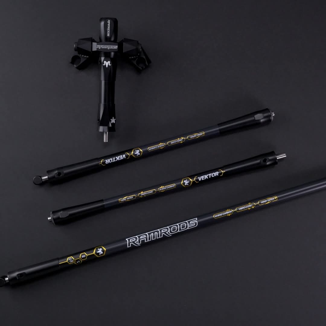 Ramrods Vektor, Ramrods stabilizátor na kládkovi luk. Reflexný luk. Ramrods archery team